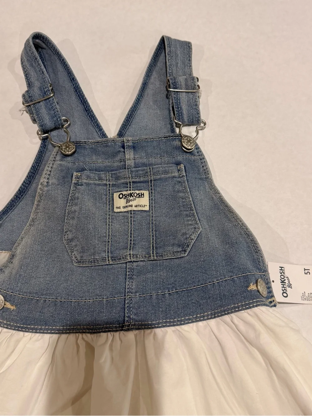 Purple and Denim Overalls/ Dresses Bundle 5T